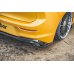 Накладки сплиттеры боковые на задний бампер на VW Golf VIII
